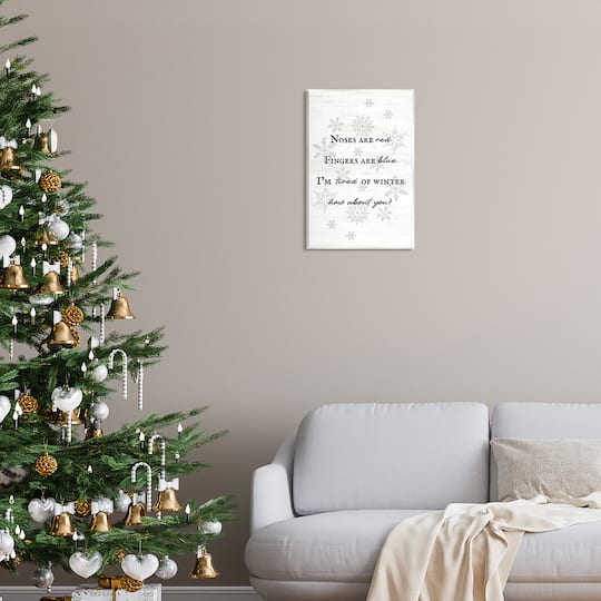 Stupell Industries Tired Of Winter Funny Poem Wall Plaque Art